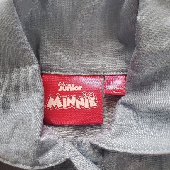 Disney Minnie Mouse Denim/Chambray  Tulle Dress 18 months - Picture 3 of 6